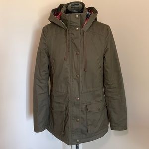 Green Hooded Utility Jacket